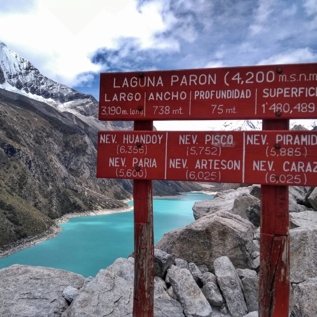 Datos de la laguna paron