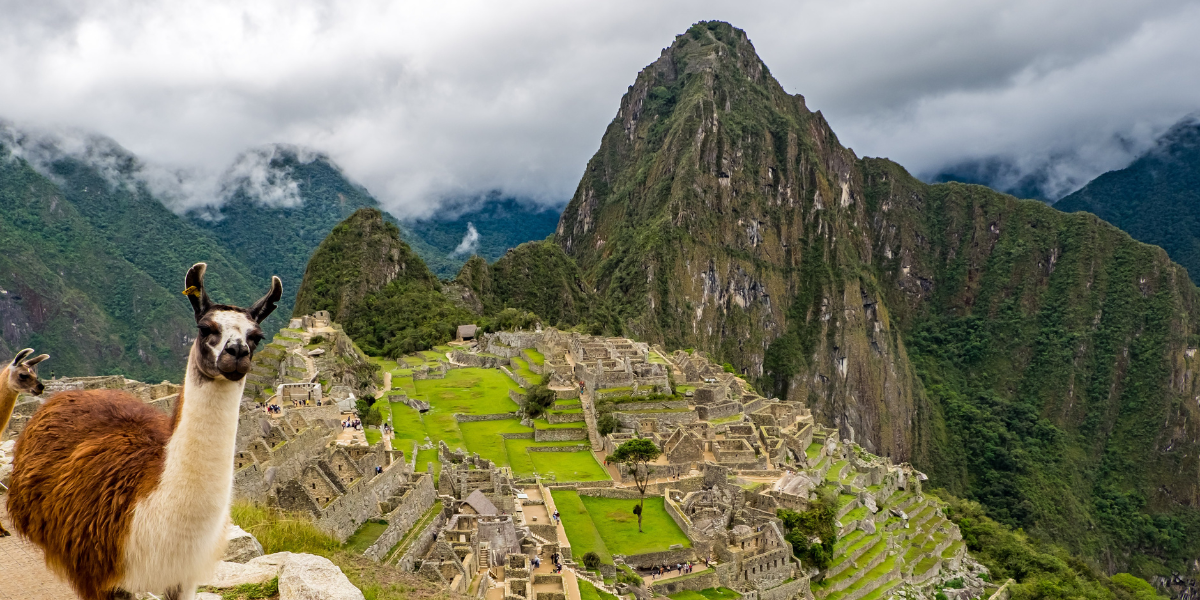 Vista de la ciudadela inca de Machu Picchu en Cusco Perú